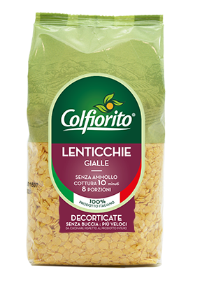 Lenticchie gialle decorticate con zucchine e crostini di pane - Lofrese  Legumi