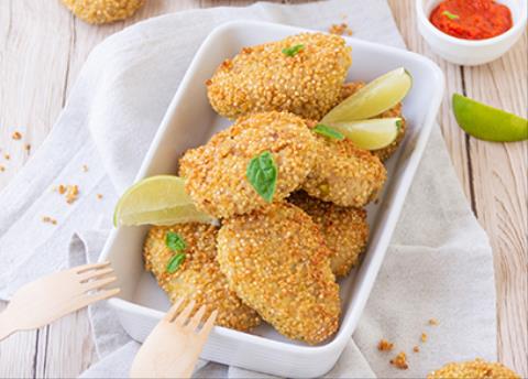 Nuggets Di Quinoa E Tonno Al Forno