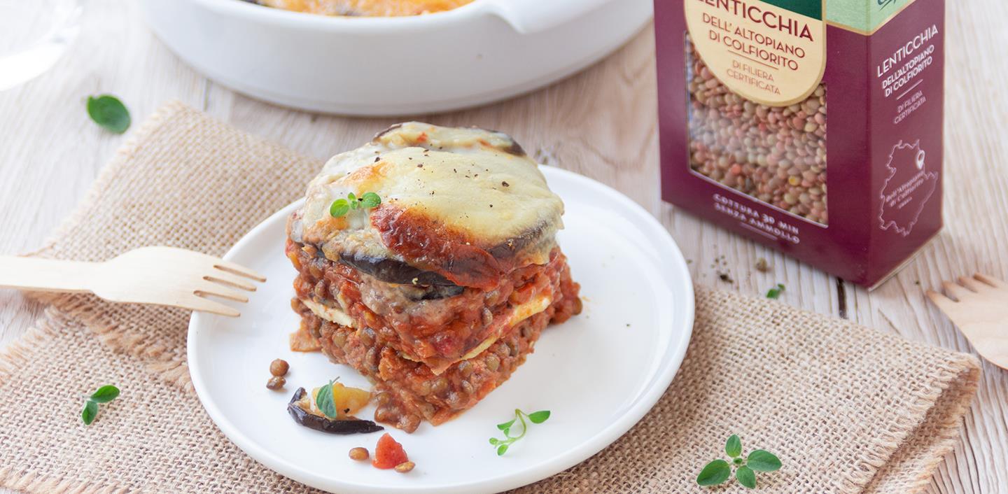 Moussaka Vegetariana Con Ragù Di Lenticchie